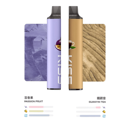 kiss一次性電子煙百香果，鐵觀音